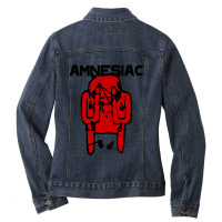 Amnesiac Best Album Ladies Denim Jacket | Artistshot