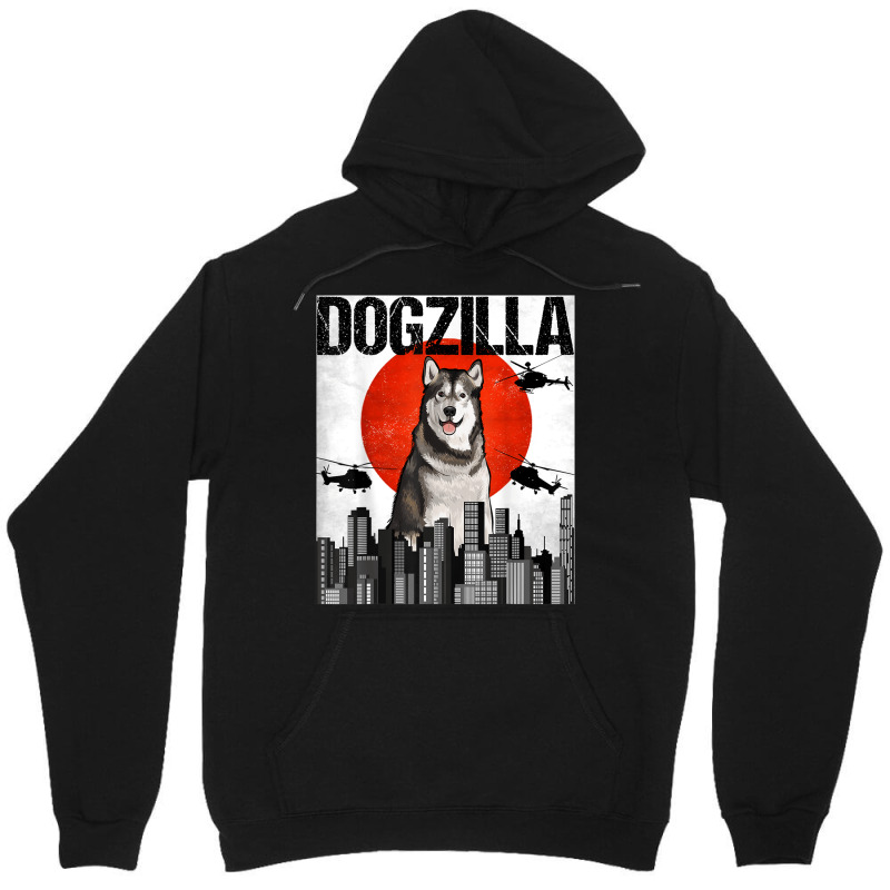 Funny Vintage Japanese Dogzilla Alaskan Malamute Unisex Hoodie | Artistshot