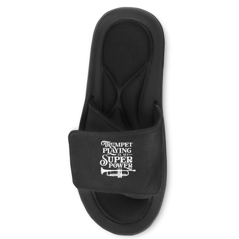 Playing The Trumpet Is My Superpower Trumpeter Player Slide Sandal | Artistshot