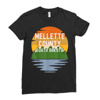 From Mellette County South Dakota Vintage Sunset T Shirt Ladies Fitted T-shirt | Artistshot