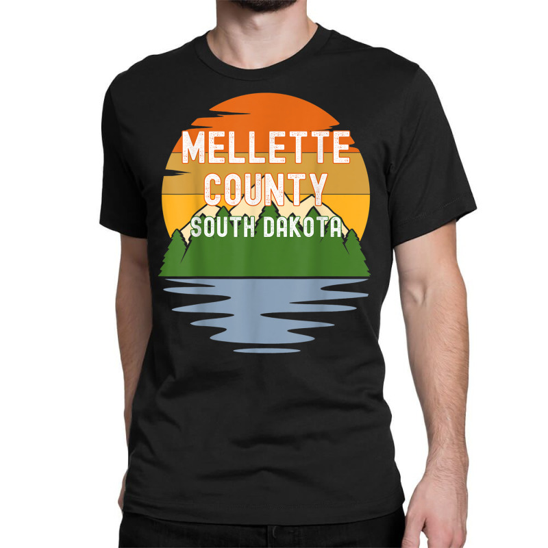 From Mellette County South Dakota Vintage Sunset T Shirt Classic T-shirt by cm-arts | Artistshot