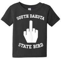 Funny South Dakota State Bird Flipping Off Tank Top Baby Tee | Artistshot