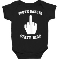 Funny South Dakota State Bird Flipping Off Tank Top Baby Bodysuit | Artistshot