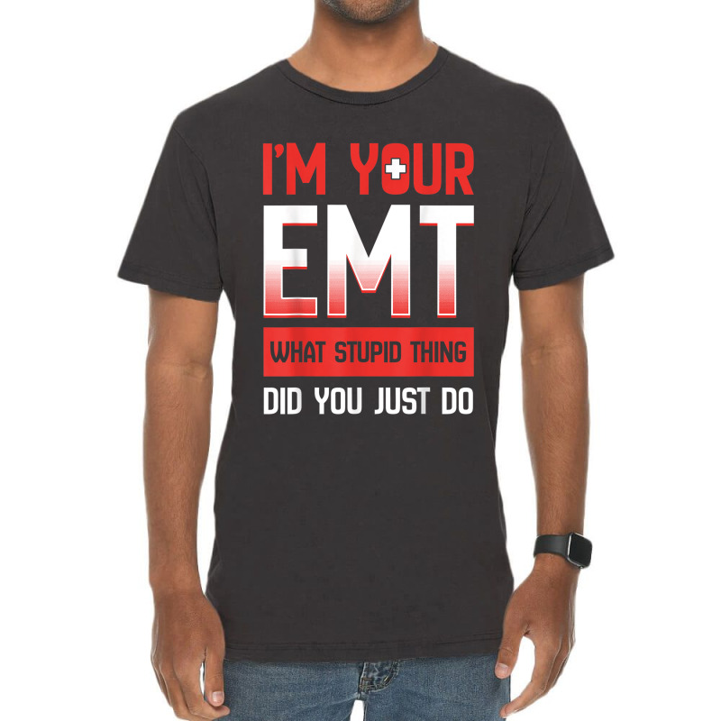 Emt Emergency Medical Technician Ambulance Responder Ems Vintage T-shirt | Artistshot