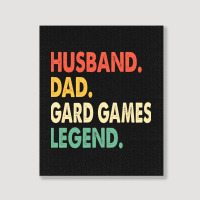 Husband Dad Gard Games Legend Portrait Canvas Print | Artistshot