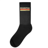 Millersville Pa Pennsylvania Funny City Home Root Gift Retro Socks | Artistshot