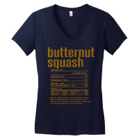 Thanksgiving Christmas Butternut Squash Nutritional Facts T Shirt Women's V-neck T-shirt | Artistshot