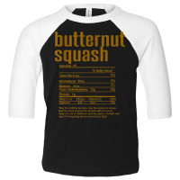 Thanksgiving Christmas Butternut Squash Nutritional Facts T Shirt Toddler 3/4 Sleeve Tee | Artistshot