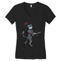 Hemanimals - Maowrozzo - Blue Women's V-neck T-shirt | Artistshot