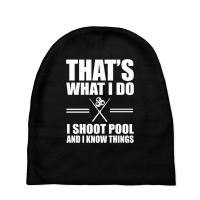 Funny Pool Player Billiards Design Billiard Ball Lover Pullover Hoodie Baby Beanies | Artistshot