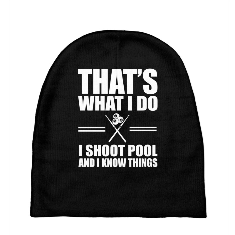 Funny Pool Player Billiards Design Billiard Ball Lover Pullover Hoodie Baby Beanies | Artistshot