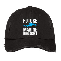 Future Marine Biologist Gift For Students Sea Life Vintage Cap | Artistshot