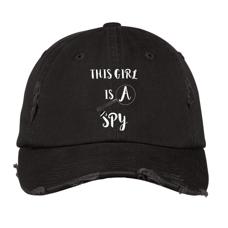 This Girl Is A Spy Costume Investigate Detective Vintage Cap by DevynGiorgio | Artistshot