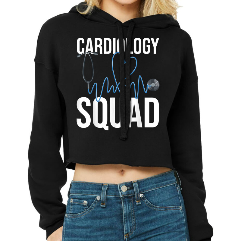 Cardiology Squad Cardiovascular Technologists Doctor Day T Shirt Cropped Hoodie by cm-arts | Artistshot