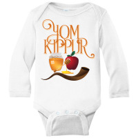 Happy Yom Kippur Jewish Day Of Atonement Premium T Shirt Long Sleeve Baby Bodysuit | Artistshot