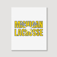 Womens Michigan Lacrosse Helmet Mi Lax The Wolverine State Gift V Neck Portrait Canvas Print | Artistshot