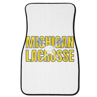 Womens Michigan Lacrosse Helmet Mi Lax The Wolverine State Gift V Neck Front Car Mat | Artistshot