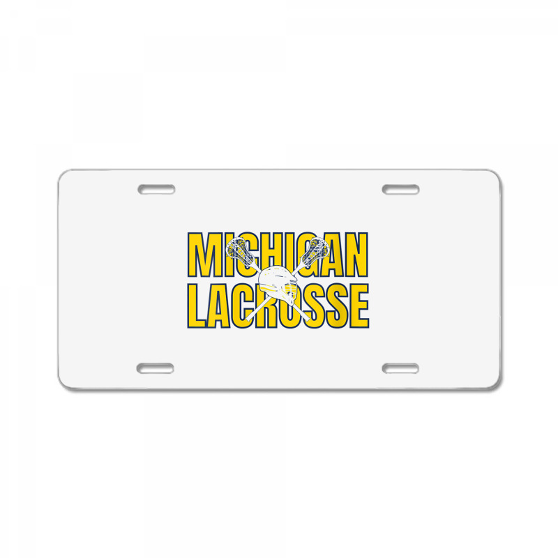 Womens Michigan Lacrosse Helmet Mi Lax The Wolverine State Gift V Neck License Plate | Artistshot