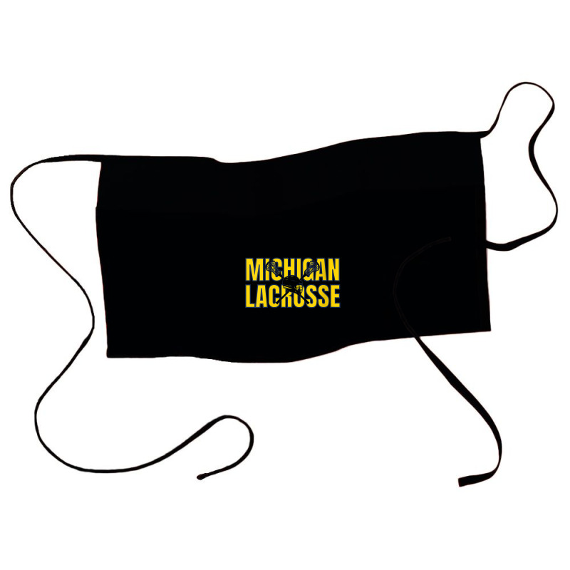 Womens Michigan Lacrosse Helmet Mi Lax The Wolverine State Gift V Neck Waist Apron | Artistshot