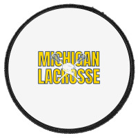 Womens Michigan Lacrosse Helmet Mi Lax The Wolverine State Gift V Neck Round Patch | Artistshot