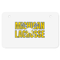 Womens Michigan Lacrosse Helmet Mi Lax The Wolverine State Gift V Neck Atv License Plate | Artistshot