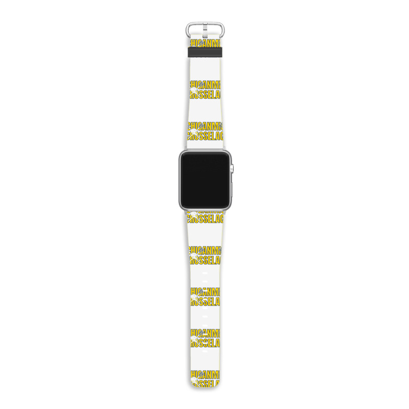 Womens Michigan Lacrosse Helmet Mi Lax The Wolverine State Gift V Neck Apple Watch Band | Artistshot