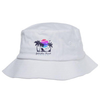 Galveston Beach Texas Spring Break Vacation Vintage Sunset T Shirt Bucket Hat | Artistshot