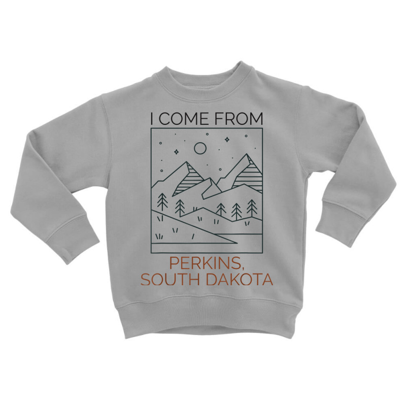 I Come From Perkins South Dakota T Shirt Toddler Sweatshirt | Artistshot