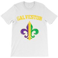 Galveston Texas Mardi Gras Fleur De Lis Symbol T Shirt T-shirt | Artistshot