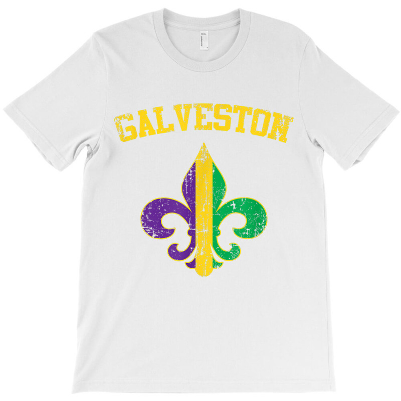 Galveston Texas Mardi Gras Fleur De Lis Symbol T Shirt T-Shirt by cm-arts | Artistshot