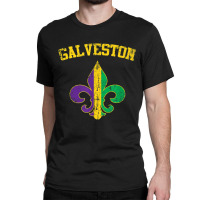 Galveston Texas Mardi Gras Fleur De Lis Symbol T Shirt Classic T-shirt | Artistshot