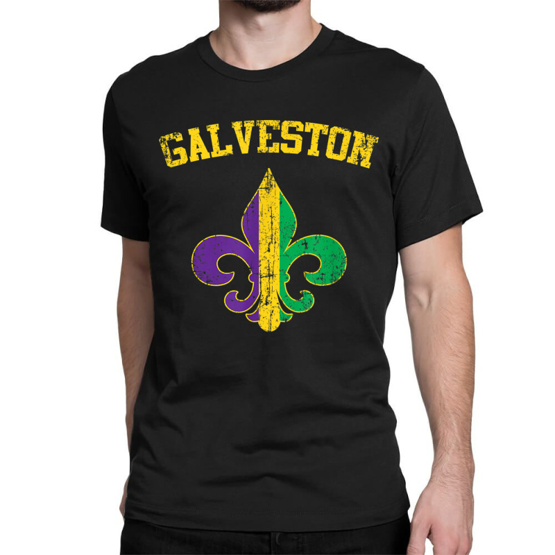 Galveston Texas Mardi Gras Fleur De Lis Symbol T Shirt Classic T-shirt by cm-arts | Artistshot