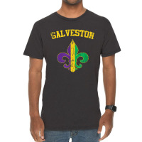 Galveston Texas Mardi Gras Fleur De Lis Symbol T Shirt Vintage T-shirt | Artistshot