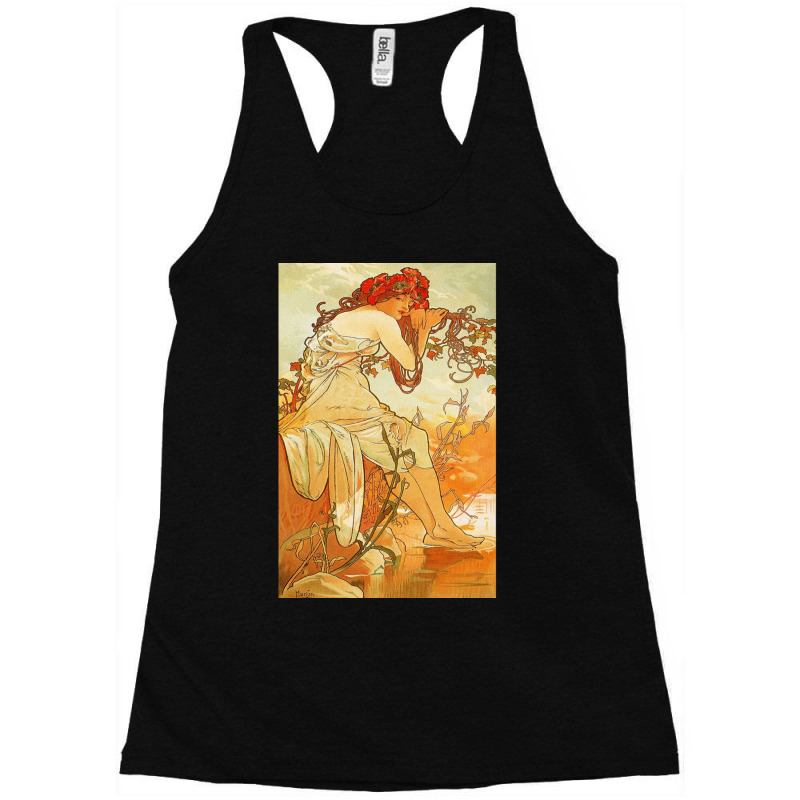 Alphonse Mucha   Art Racerback Tank by cm-arts | Artistshot