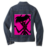 Angel Dust Neon Graphic Ladies Denim Jacket | Artistshot