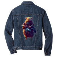 Cute Piggy Viking Character Dynamic Pose Armor Helmet T Shirt Men Denim Jacket | Artistshot