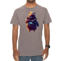 Cute Piggy Viking Character Dynamic Pose Armor Helmet T Shirt Vintage T-shirt | Artistshot