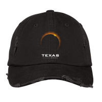 Total Solar Eclipse 2024 Texas Long Sleeve T Shirt Vintage Cap | Artistshot