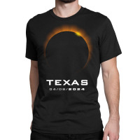 Total Solar Eclipse 2024 Texas Long Sleeve T Shirt Classic T-shirt | Artistshot