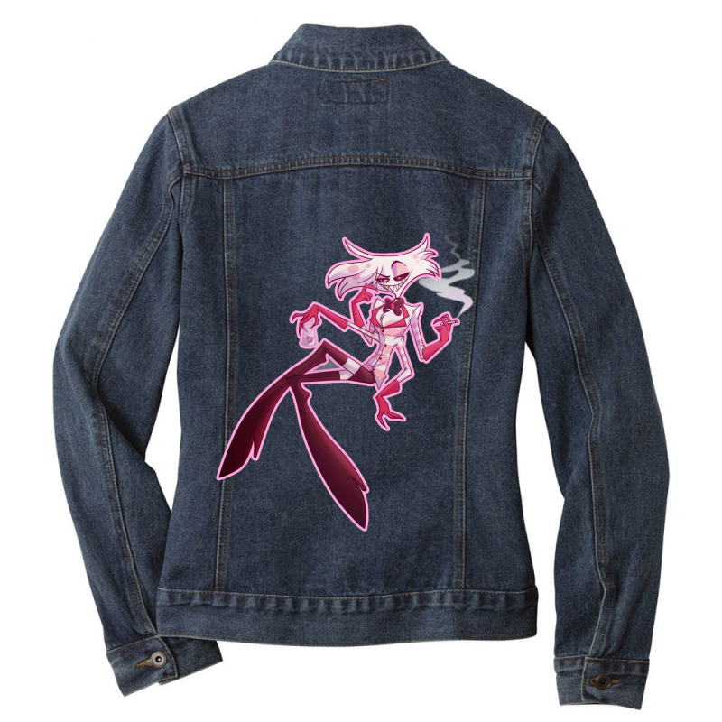 Angel Dust Wobackground Ladies Denim Jacket by cm-arts | Artistshot