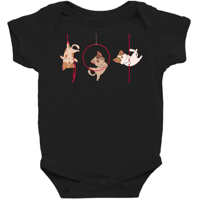 Cat Aerialist Birthday Celebrations Clown Acrobats Circus Pullover Hoo Baby Bodysuit by cm-arts | Artistshot