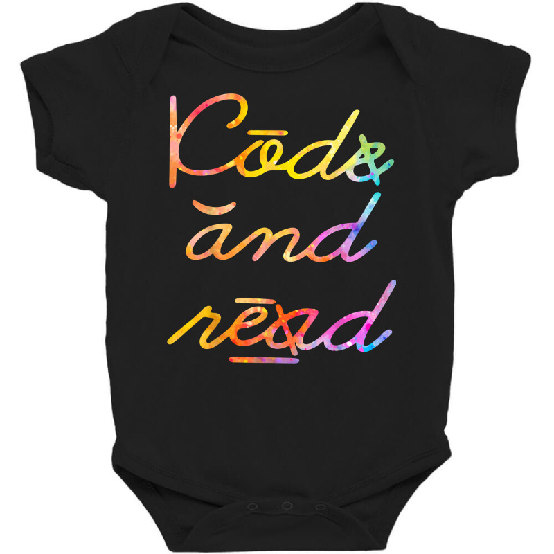 Code And Read Dyslexia Awareness T Shirt Baby Bodysuit by cm-arts | Artistshot