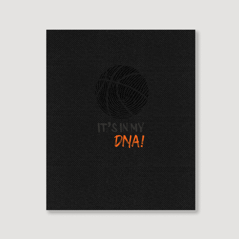 Basketball Dna Fingerprint Special Design Portrait Canvas Print by KennethBlystone | Artistshot