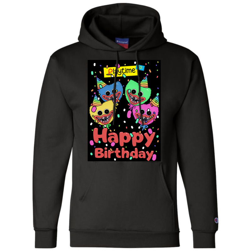 Poppy Playtime Huggy Wuggy Playtime Co Birthday Card 2 Champion Hoodie | Artistshot