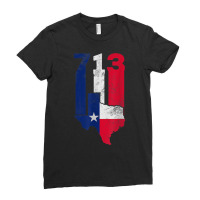 Houston City In Texas The Lone Star State For 713 T Shirt Ladies Fitted T-shirt | Artistshot