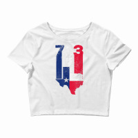 Houston City In Texas The Lone Star State For 713 T Shirt Crop Top | Artistshot