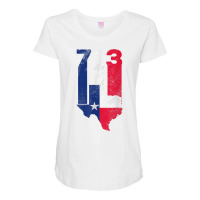 Houston City In Texas The Lone Star State For 713 T Shirt Maternity Scoop Neck T-shirt | Artistshot