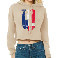 Houston City In Texas The Lone Star State For 713 T Shirt Cropped Hoodie | Artistshot