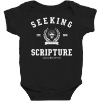 Collegiate Style Seeking Scripture Via Veritas Vita Sweatshirt Baby Bodysuit | Artistshot