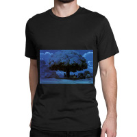 Dark Evening Anime Landscape Classic T-shirt | Artistshot